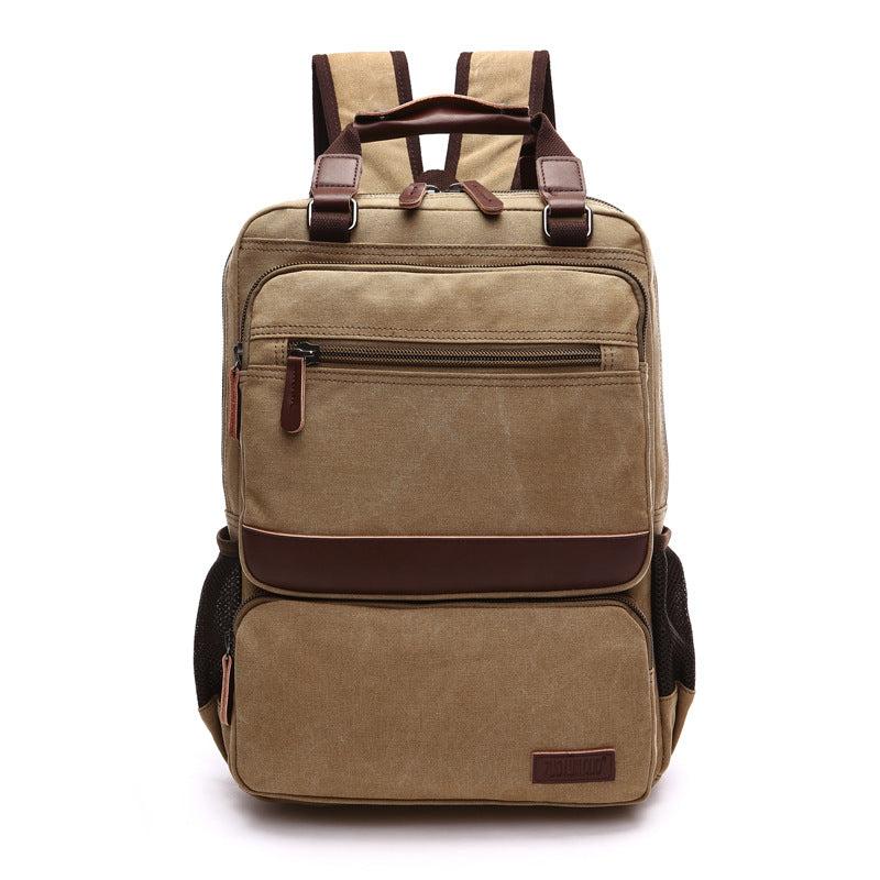 Men's Fashion Canvas High Quality Washed Backpacks