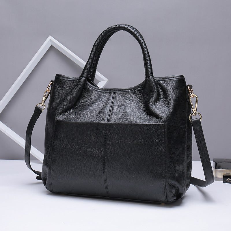 Women's Capacity Light Luxury High-grade Leather First Shoulder Bags