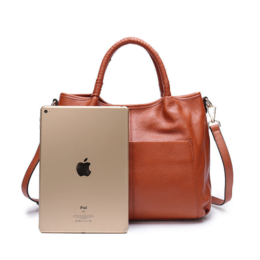Women's Capacity Light Luxury High-grade Leather First Shoulder Bags