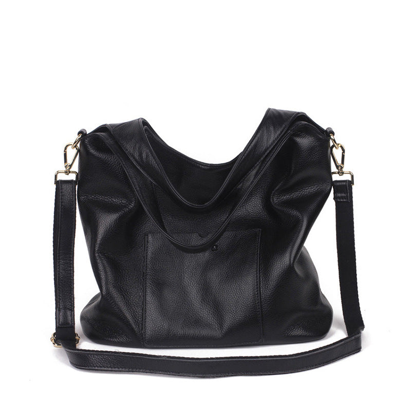 Women's Leather Underarm Fashion Rivet Big First Handbags
