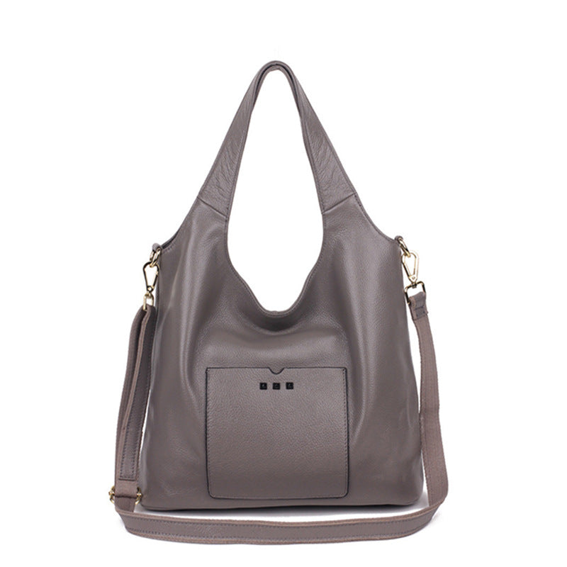 Women's Leather Underarm Fashion Rivet Big First Handbags