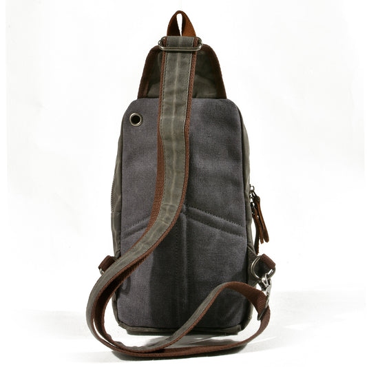 Men's Korean Style Trendy Mini Canvas Leisure Men's Chest Bags