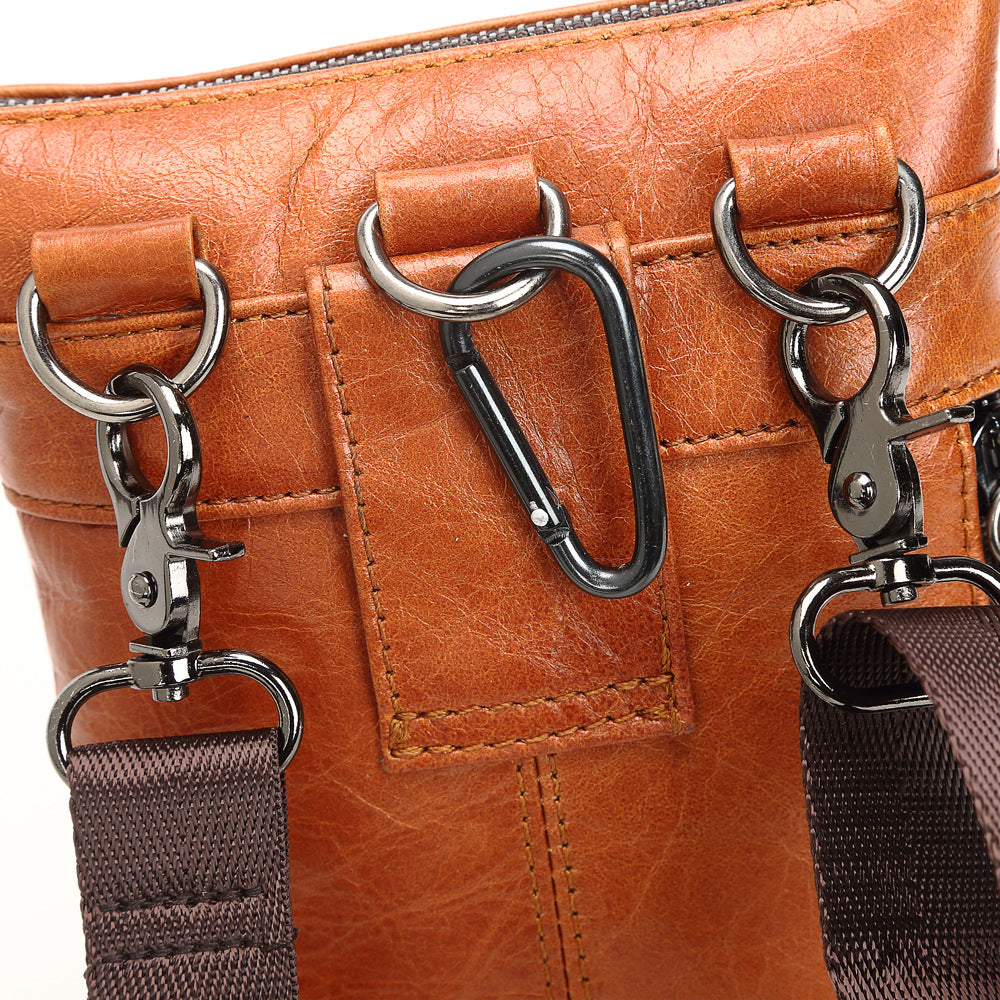 Men's Authentic Leather Mobile With Strap First Phone Bags