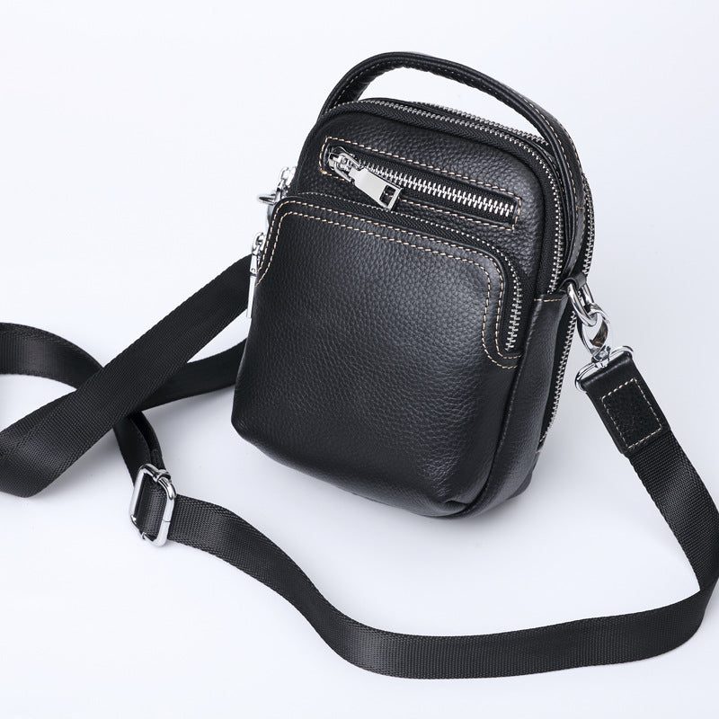 Men's Leather Mini First Layer Cowhide Bags