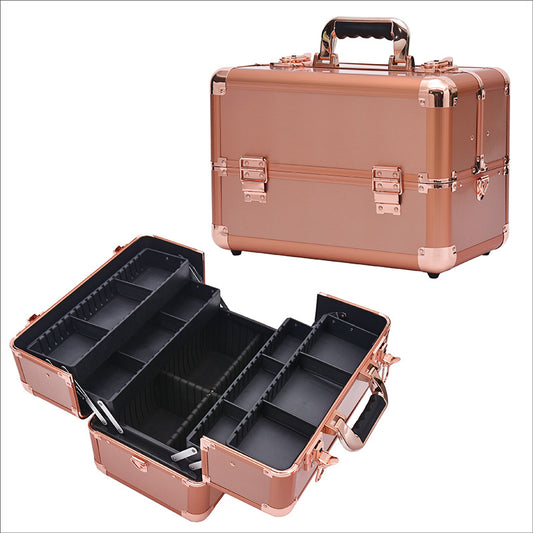 Professional With Strap Double Large Nail Cosmetic Cases