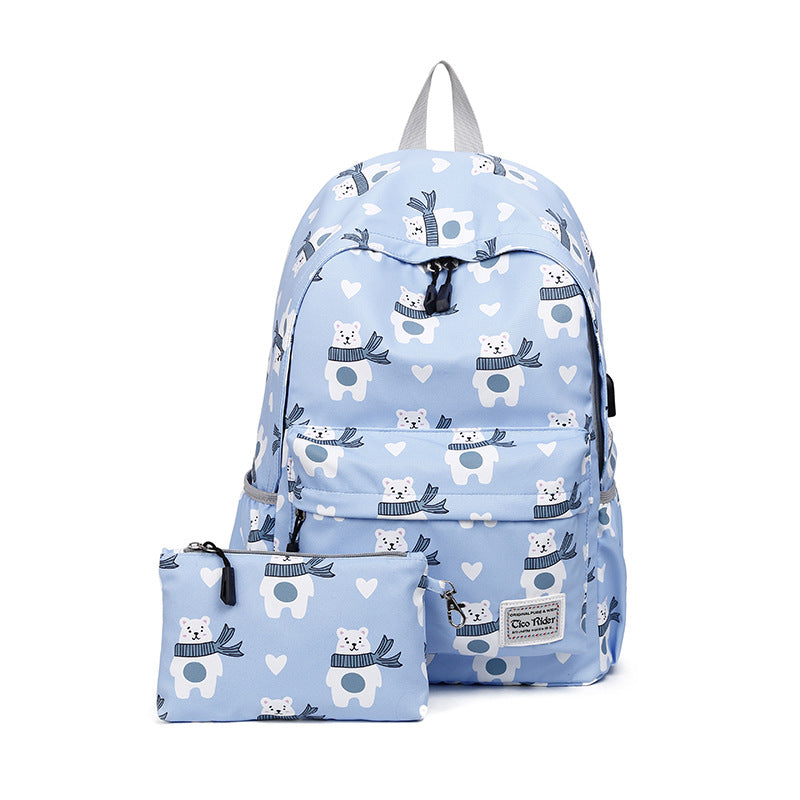 Women's Diaper Cute Mother Female Large Capacity Backpacks