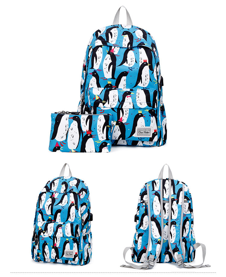 Women's Diaper Cute Mother Female Large Capacity Backpacks