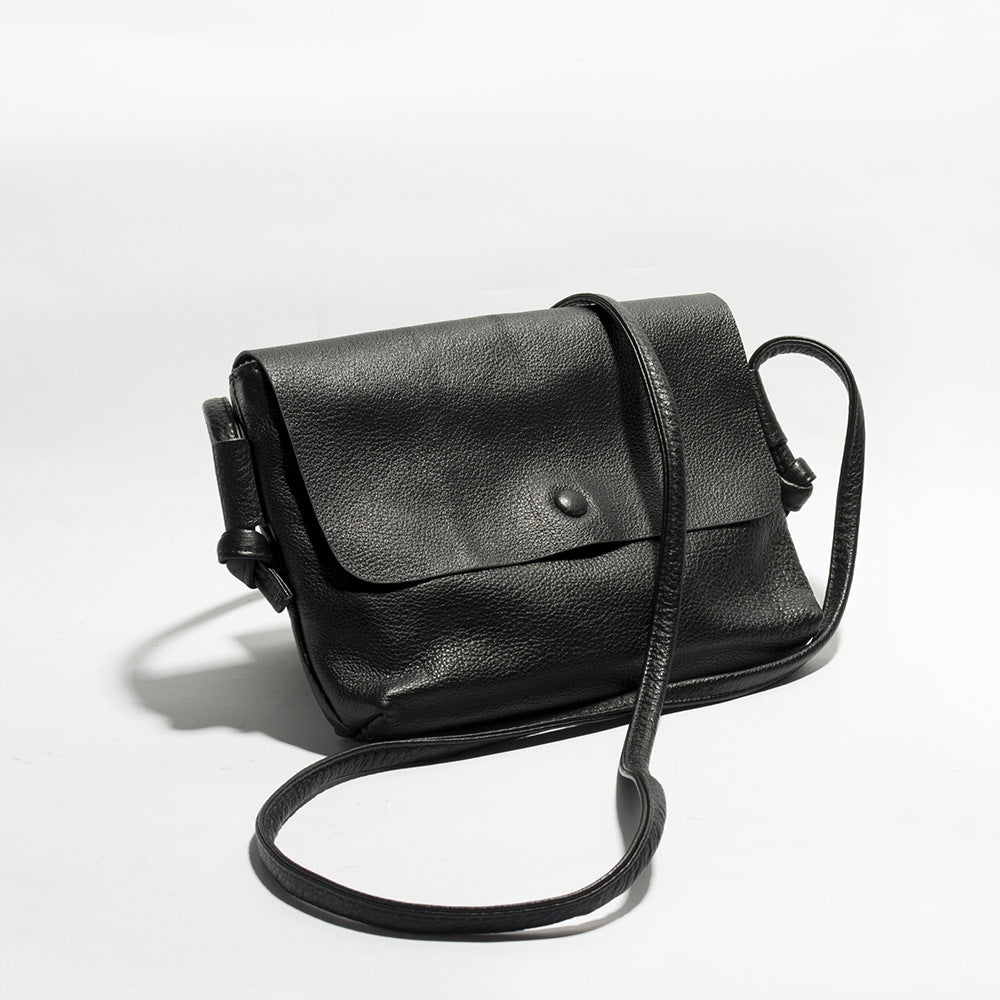 Women's Genuine Leather Super Soft Yak Black Shoulder Bags