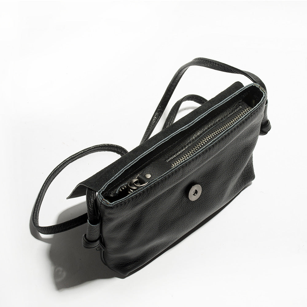 Women's Genuine Leather Super Soft Yak Black Shoulder Bags