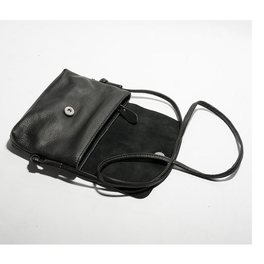 Women's Genuine Leather Super Soft Yak Black Shoulder Bags