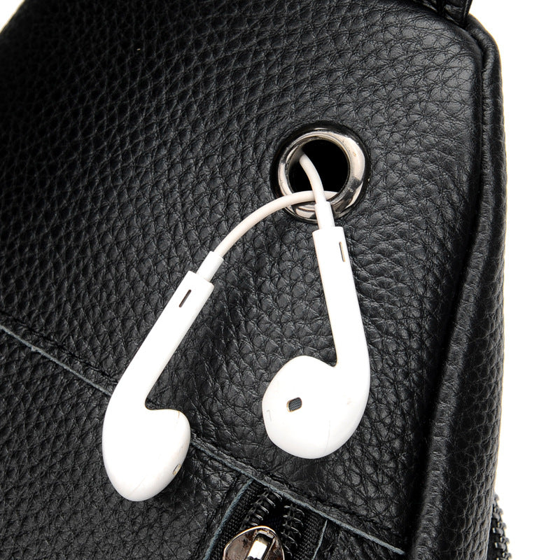 Men's Elderly Leather First Layer Cowhide Business Bags