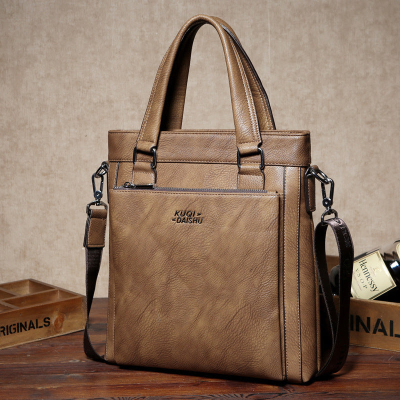 Men's Cool Kangaroo Fashion Business Retro Men's Handbags