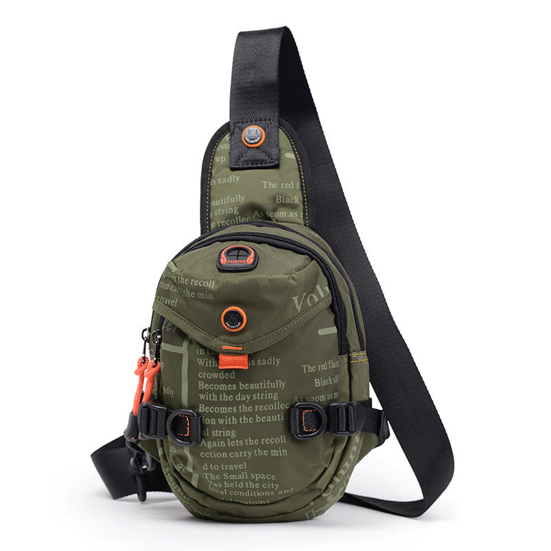 Men's Popular Unique Creative Korean Canvas Men's Chest Bags