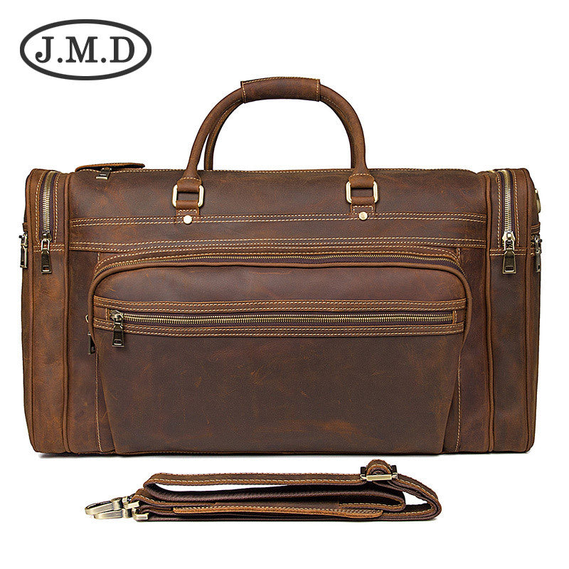 Retro Leather Large Capacity Crazy Horse Luggage