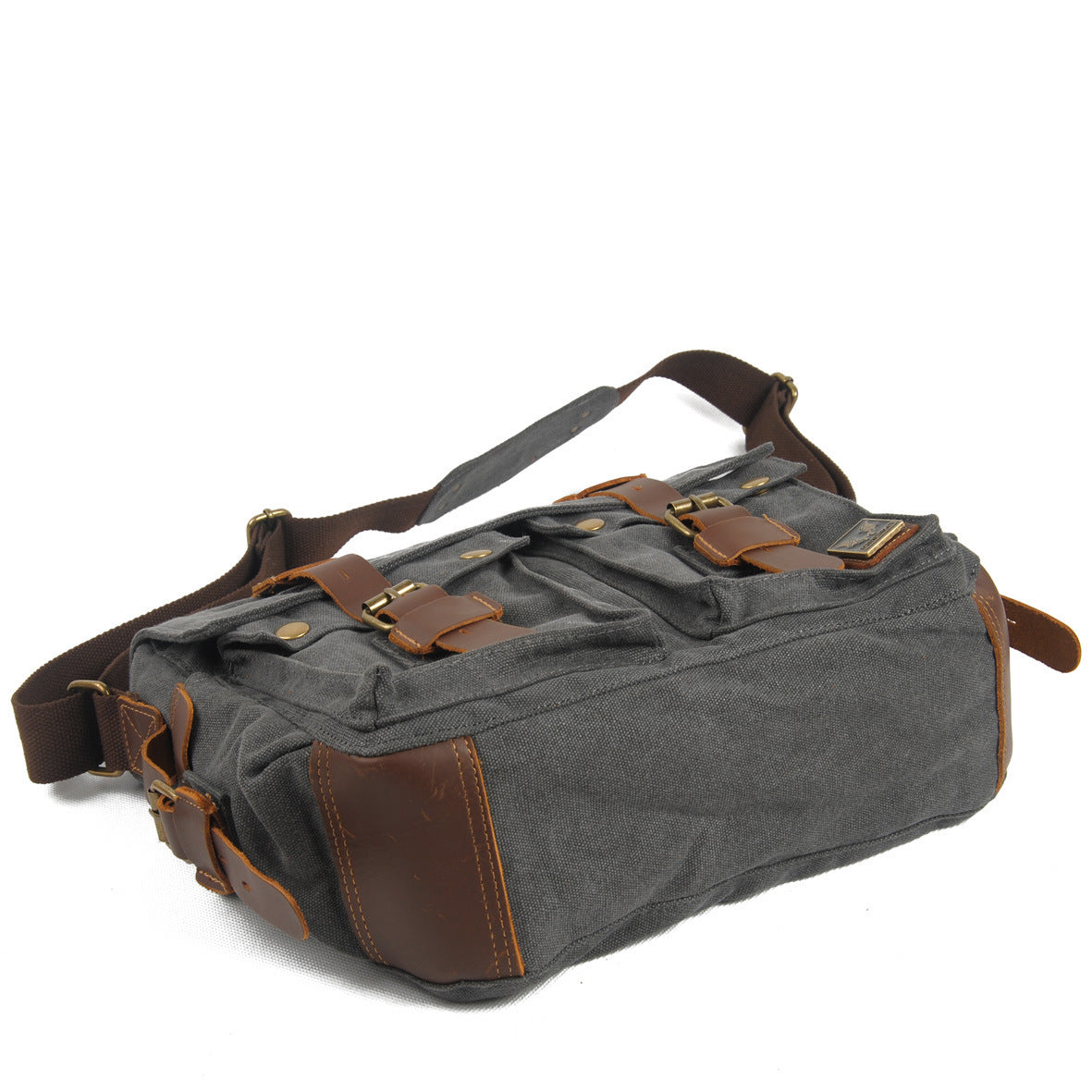 Cloth Canvas With Leather Graphy Waterproof Bags