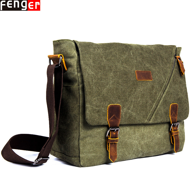 Popular Source Canvas Portable Unisex Computer Men's Shoulder Bags