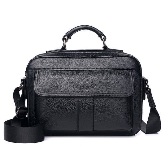 Men's Genuine Leather Trendy Layer Cowhide Portable Men's Messenger Bags