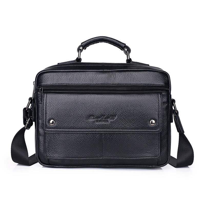 Men's First Layer Cowhide Fashionable Inch Men's Messenger Bags