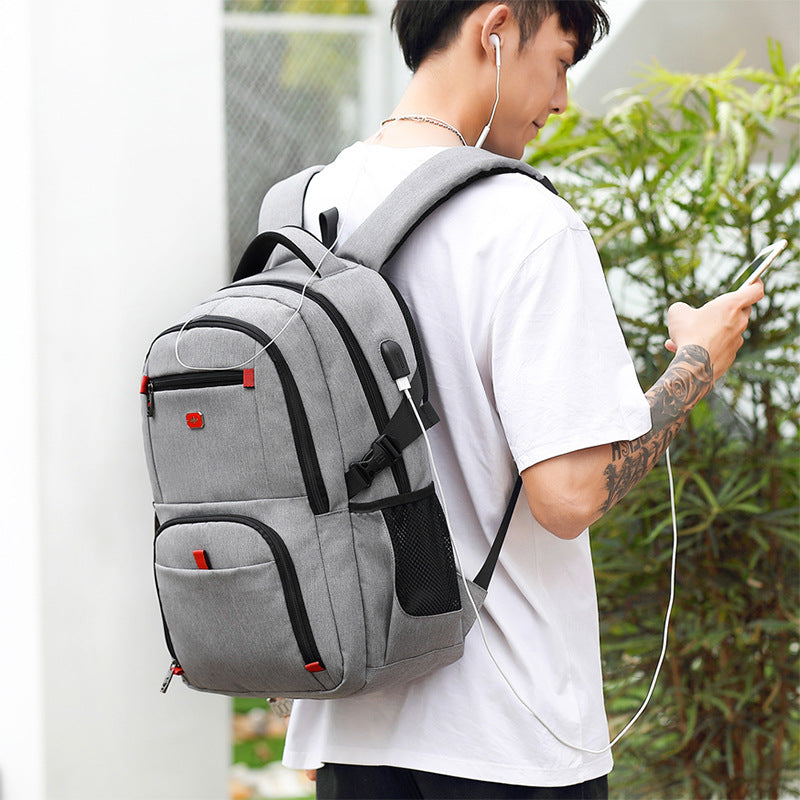 Waterproof Oxford Cloth Business Computer Charging Backpacks