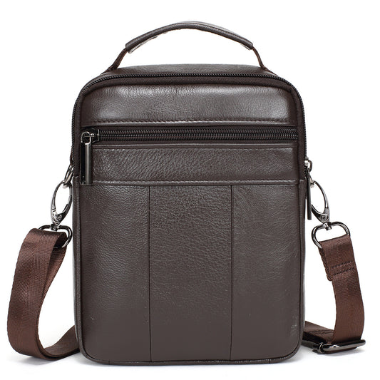 Men's Slouchy New Versatile Leather Cowhide Men's Shoulder Bags