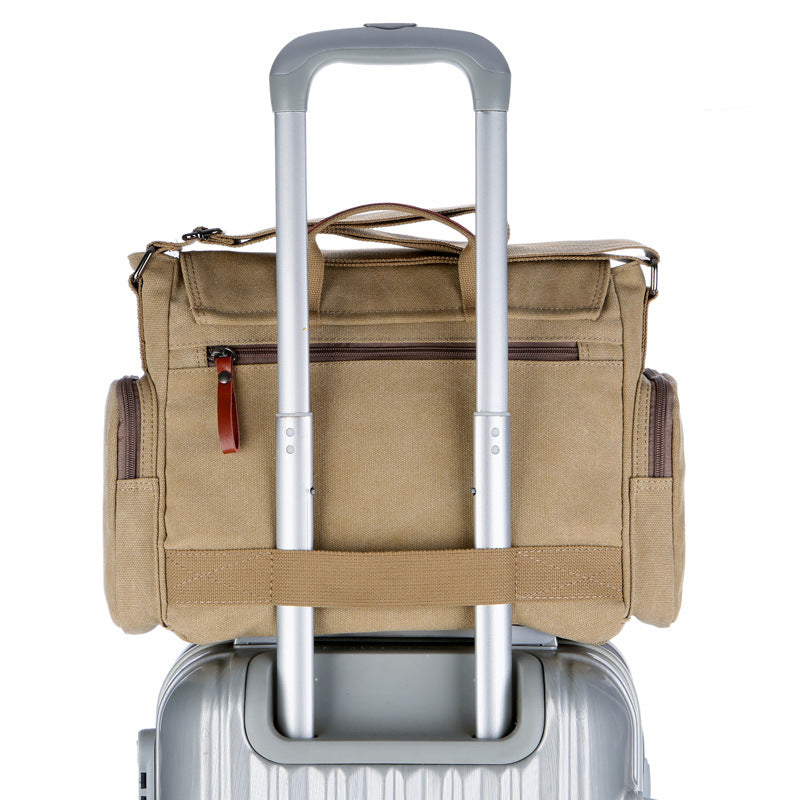 Men's Versatile Canvas Multifunctional Business Computer Bags