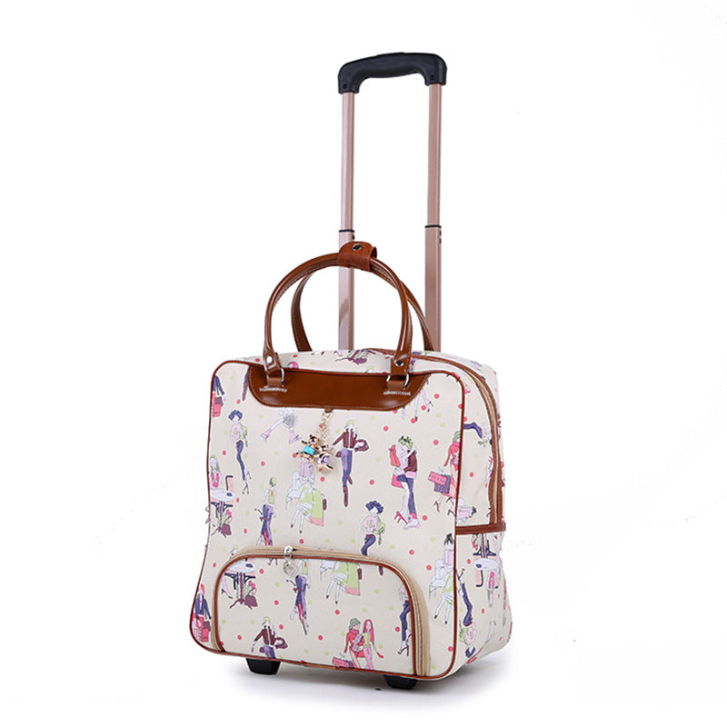 Korean Style Suitcase Vintage Leather Upgraded Travel Bags