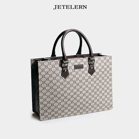 Women's Fashion Business Retro Commuter Horizontal Handbags