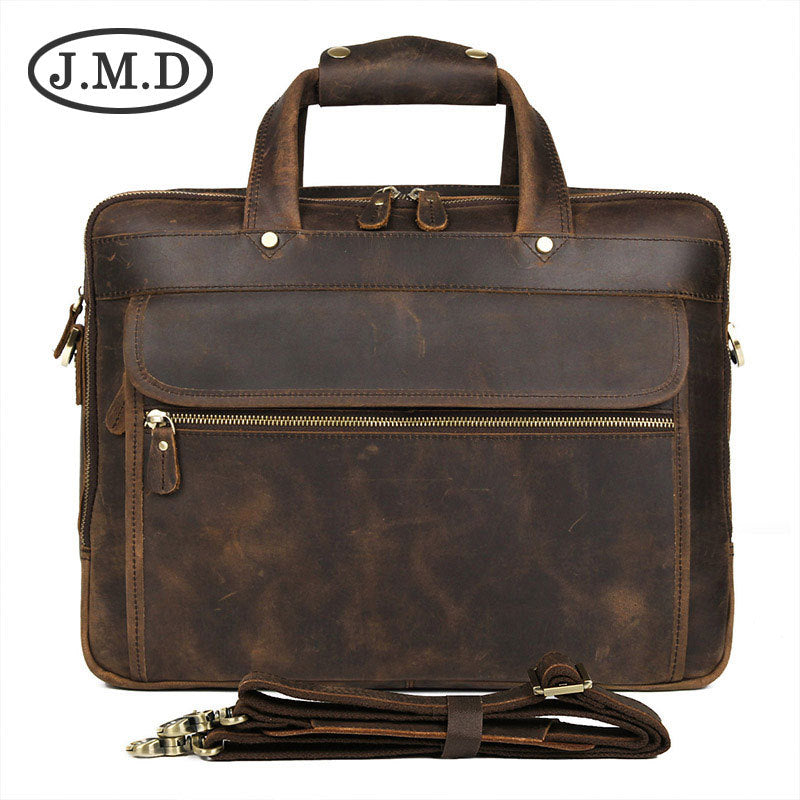 Vintage Leather Top Layer Cowhide Crazy Bags