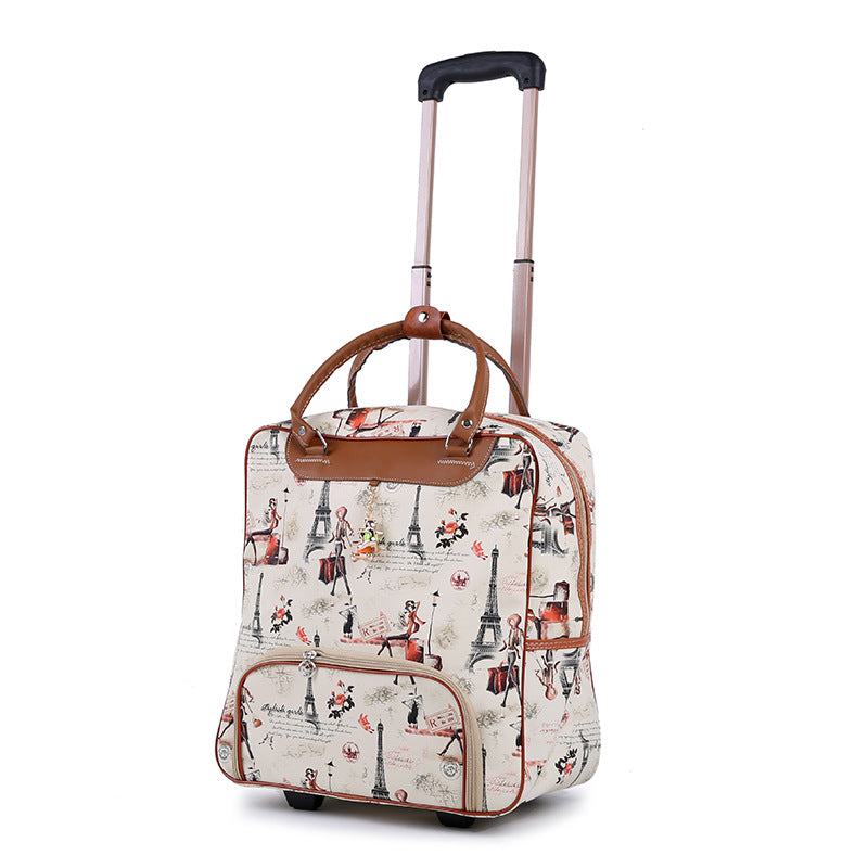 Korean Style Suitcase Vintage Leather Upgraded Travel Bags