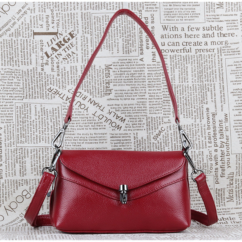 Women's Top Layer Cattlehide Leather Fashion Head Shoulder Bags