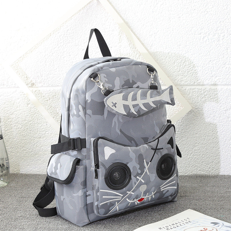 Stylish Popular Fashion Audio Nylon Waterproof Backpacks