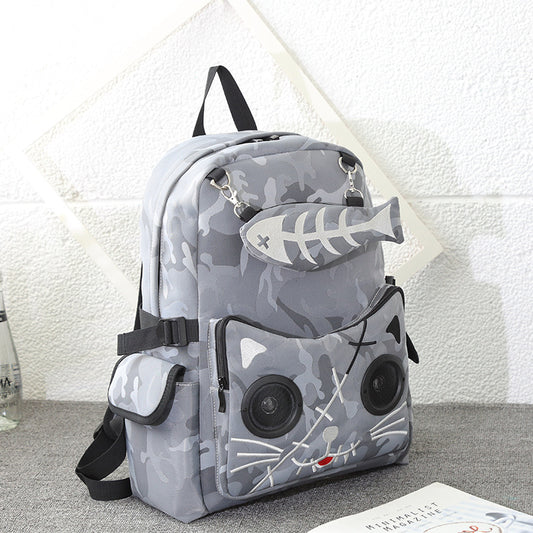 Stylish Popular Fashion Audio Nylon Waterproof Backpacks