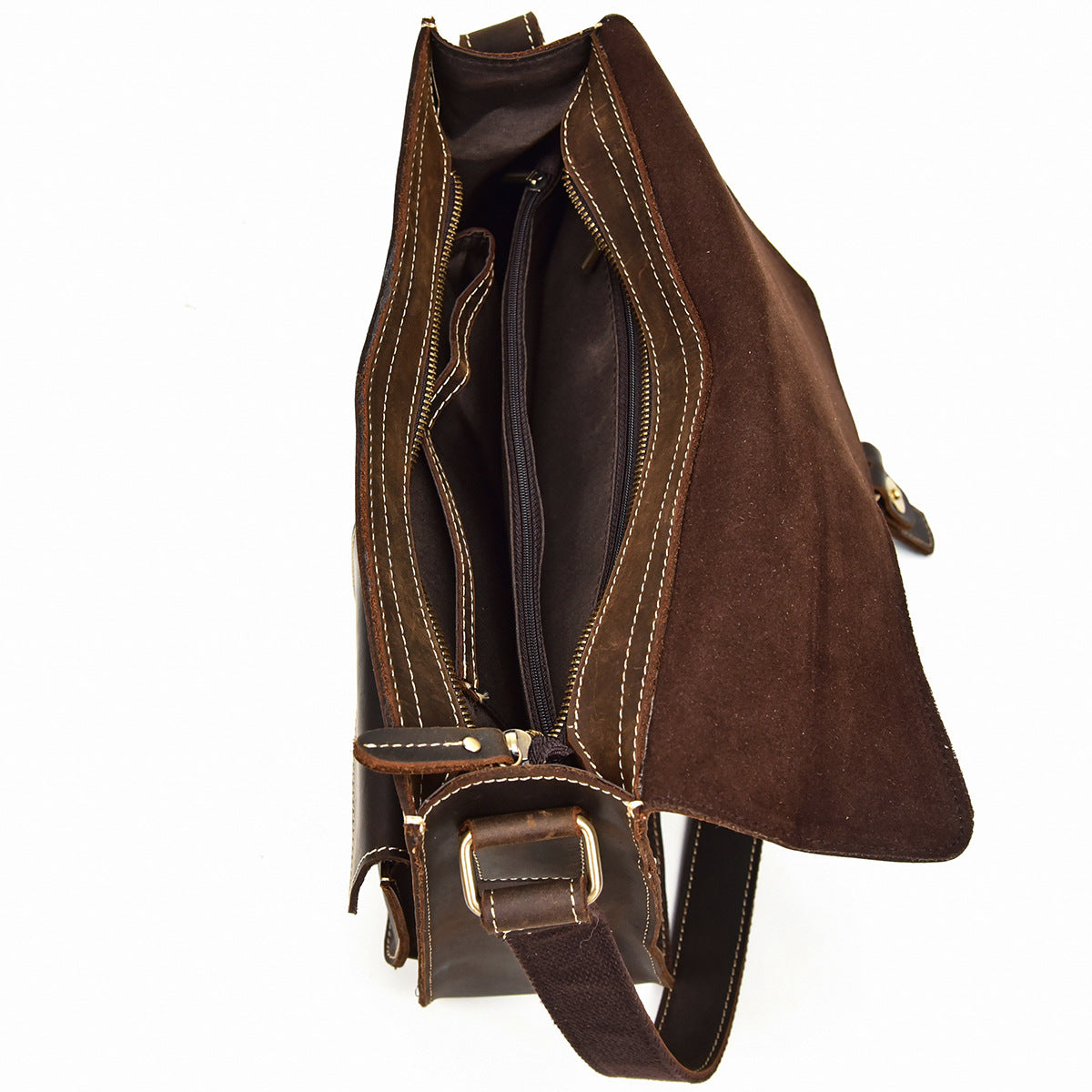 Men's Leather Crazy Horse First Layer Cowhide Men's Shoulder Bags
