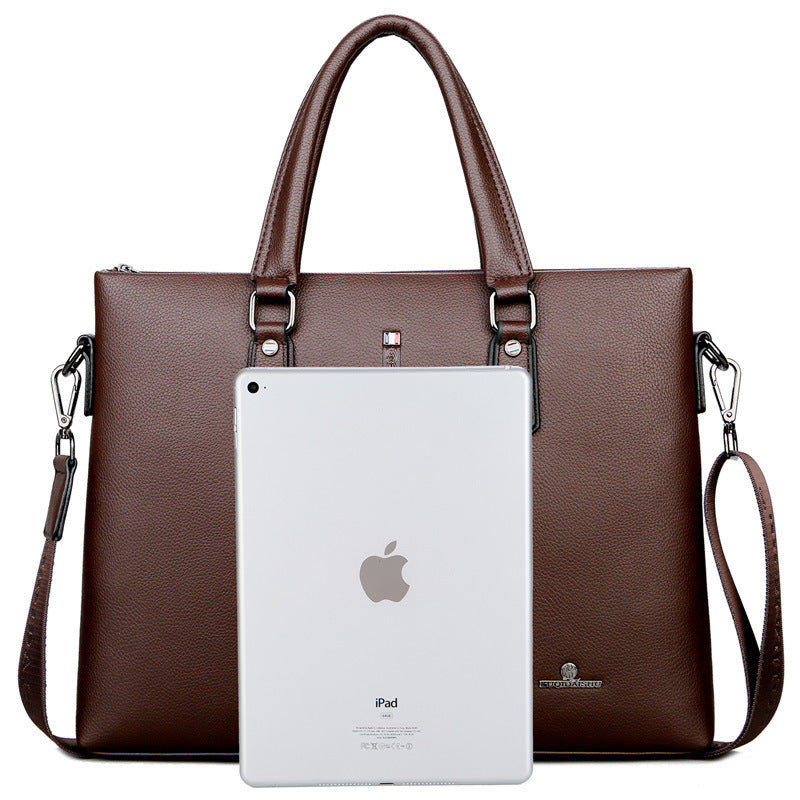 Men's Spring Fashion Business Cool Kangaroo Computer Men's Handbags