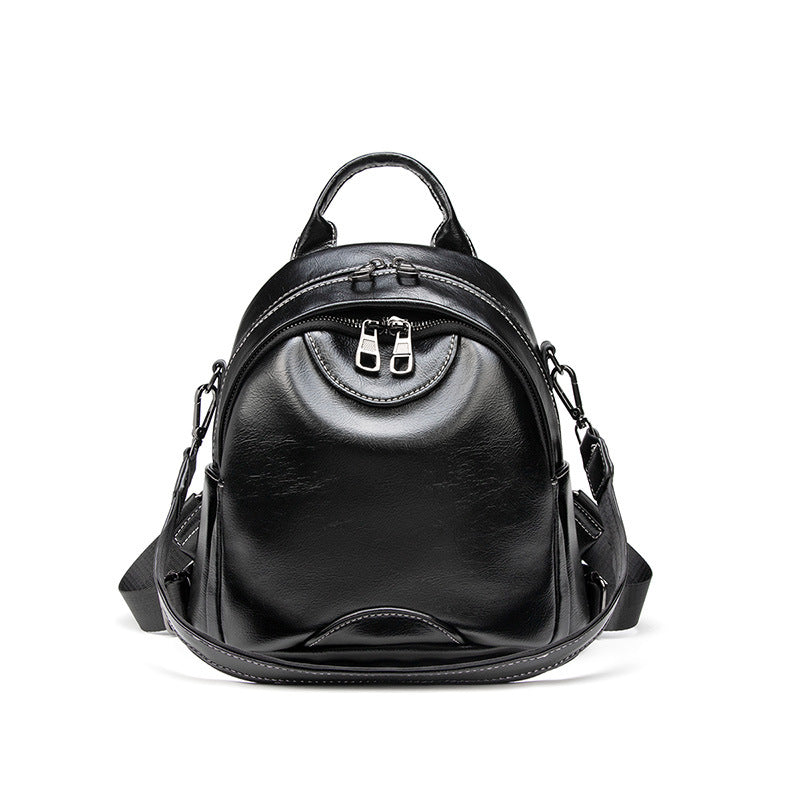 Women's Innovative Retro Soft Leather Mummy Backpacks