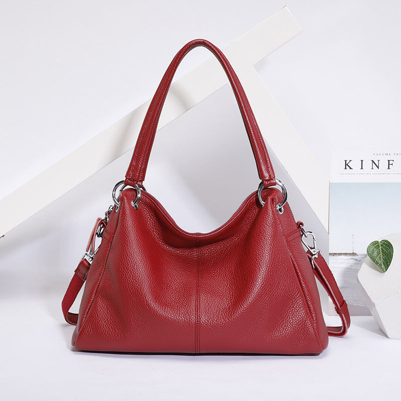 Women's Genuine Leather High Sense Light Luxury Niche Shoulder Bags