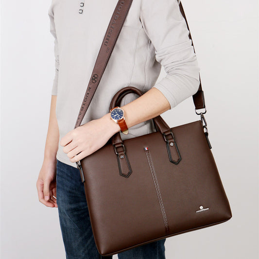 Men's Spring Fashion Business Cool Kangaroo Computer Men's Handbags