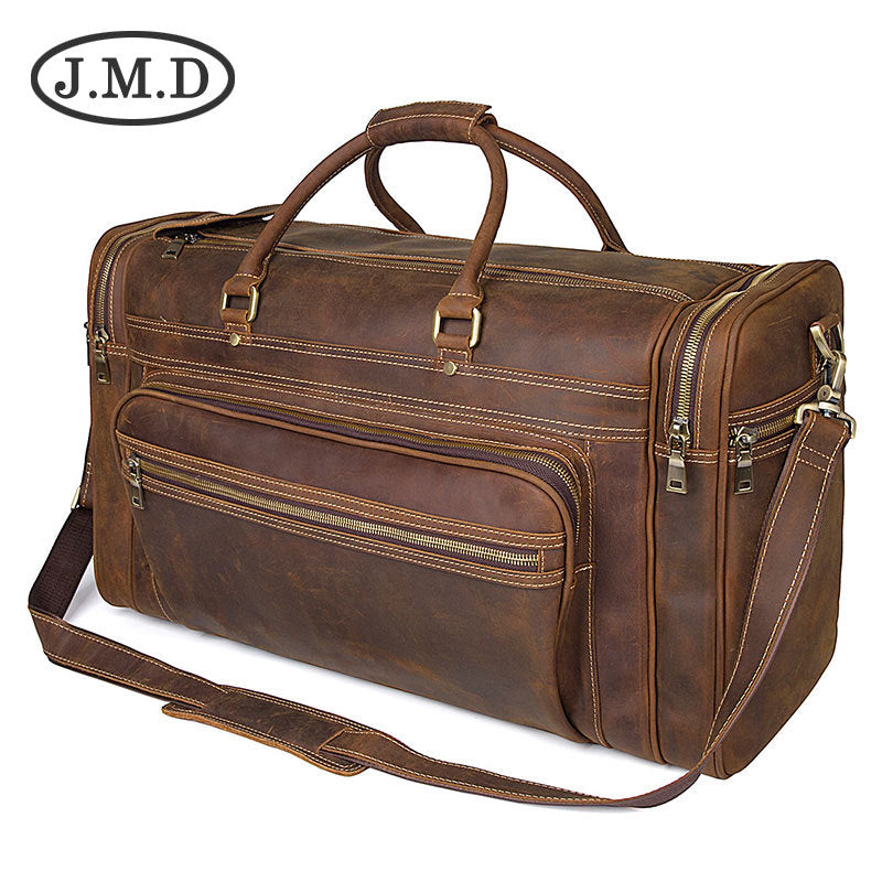 Retro Leather Large Capacity Crazy Horse Luggage