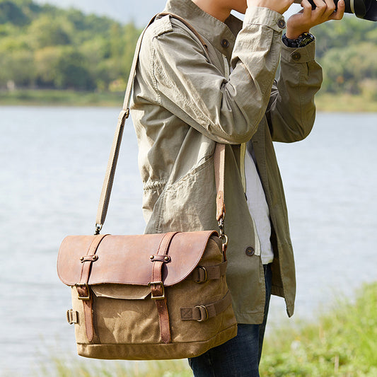 Retro Waterproof Batik Canvas Graphy Canon Bags