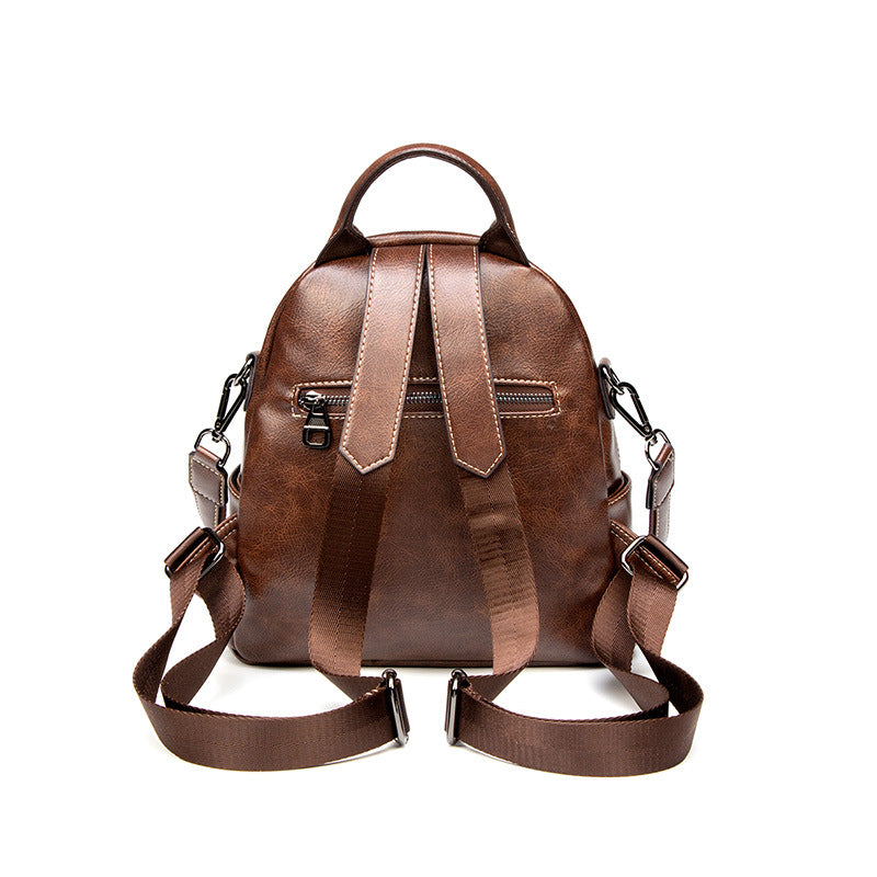 Women's Innovative Retro Soft Leather Mummy Backpacks