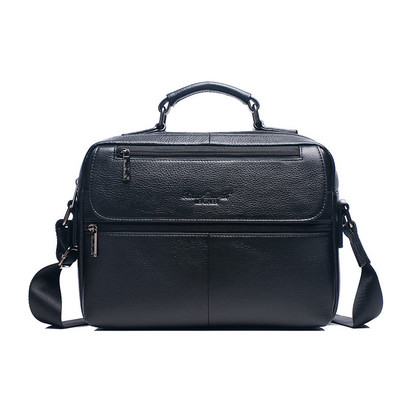 Men's Leather Top Layer Cowhide Business Large Men's Messenger Bags