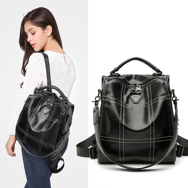 Women's Super Popular Soft Leather Vintage Korean Backpacks