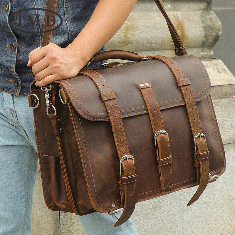 Men's Retro Personalized Portable Conference Computer Men's Briefcases