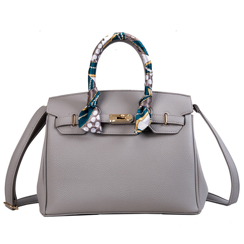 Women's Large Capacity Spring Korean Style Contrast Handbags