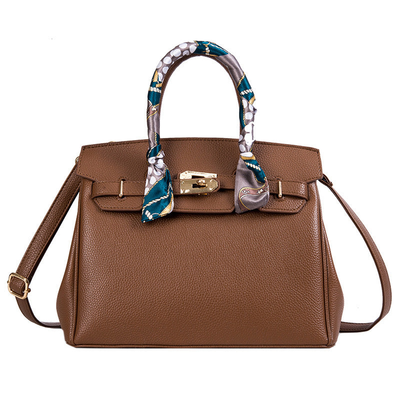 Women's Large Capacity Spring Korean Style Contrast Handbags
