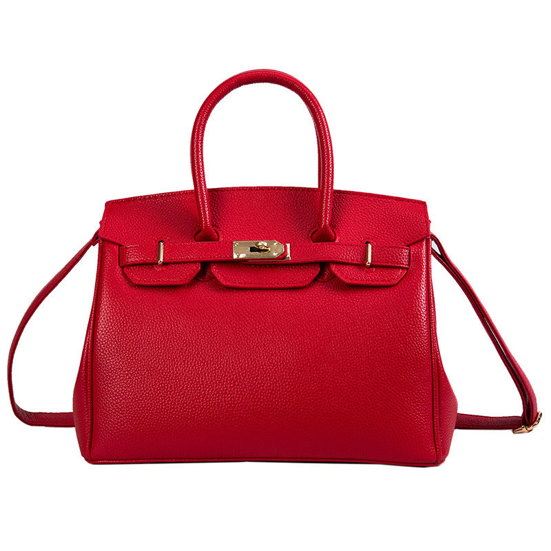 Women's Large Capacity Spring Korean Style Contrast Handbags