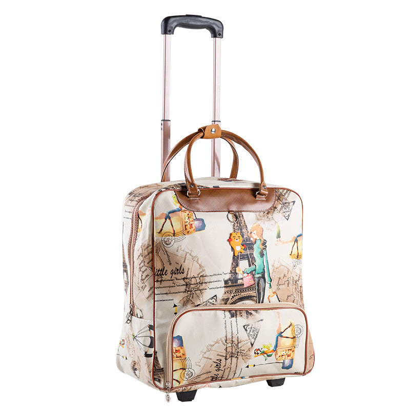 Korean Style Suitcase Vintage Leather Upgraded Travel Bags