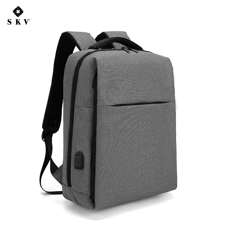 Men's Large Capacity Waterproof Business Computer Rechargeable Backpacks