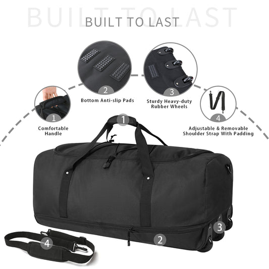Folding Waterproof Oxford Cloth With Wheels Travel Bags