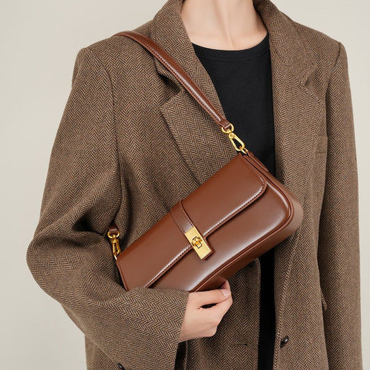 Women's Niche Baguette Cow Leather High-grade Fashion Crossbody Bags